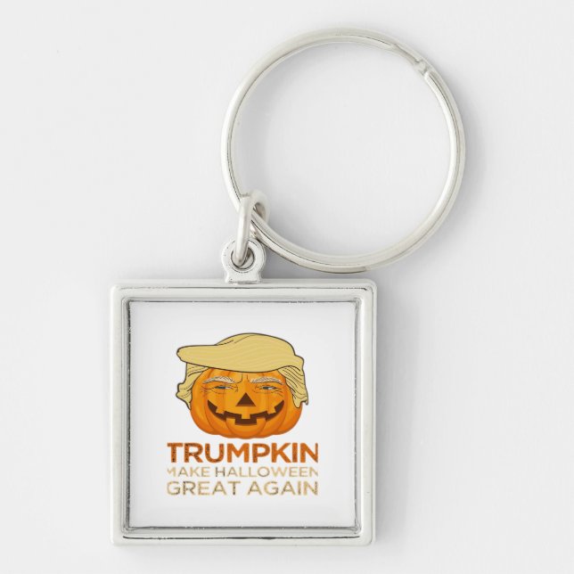 Trumpkin Halloween Funny Classic Keychain (Front)