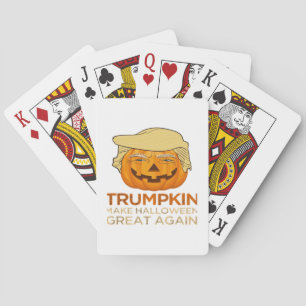 Trumpkin Halloween Funny Classic Playing Cards