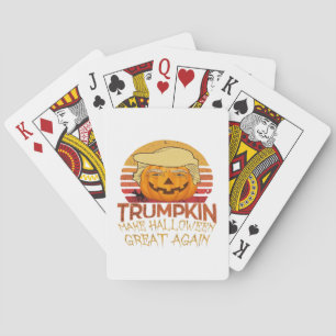 Trumpkin Halloween Funny Classic Playing Cards