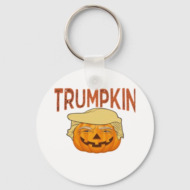 Trumpkin Halloween Funny Classic – Sloth Mask Desi Keychain (Front)