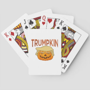 Trumpkin Halloween Funny Classic – Sloth Mask Desi Playing Cards