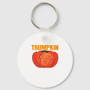 Trumpkin Halloween Jack O Lantern Graphic Funny  Keychain