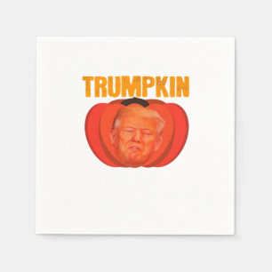 Trumpkin Halloween Jack O Lantern Graphic Funny  Napkin