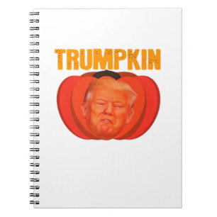 Trumpkin Halloween Jack O Lantern Graphic Funny  Notebook
