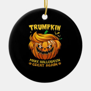 Trumpkin Halloween - Make Halloween Great Again Cl Ceramic Ornament