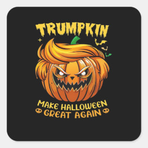 Trumpkin Halloween - Make Halloween Great Again Cl Square Sticker