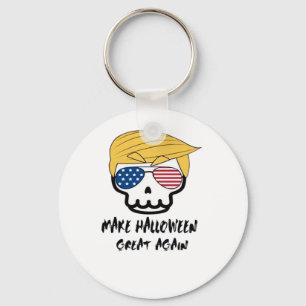 Trumpkin Halloween Make Halloween Great Again Funn Keychain