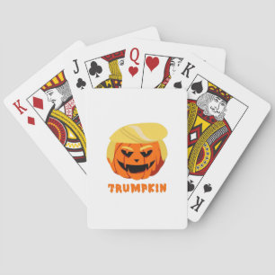 Trumpkin Halloween Playing Cards