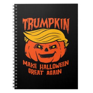 Trumpkin Halloween Pumpkin Election Notebook