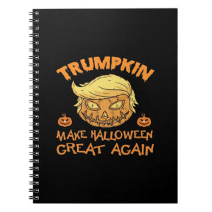 Trumpkin Halloween Pumpkin Notebook