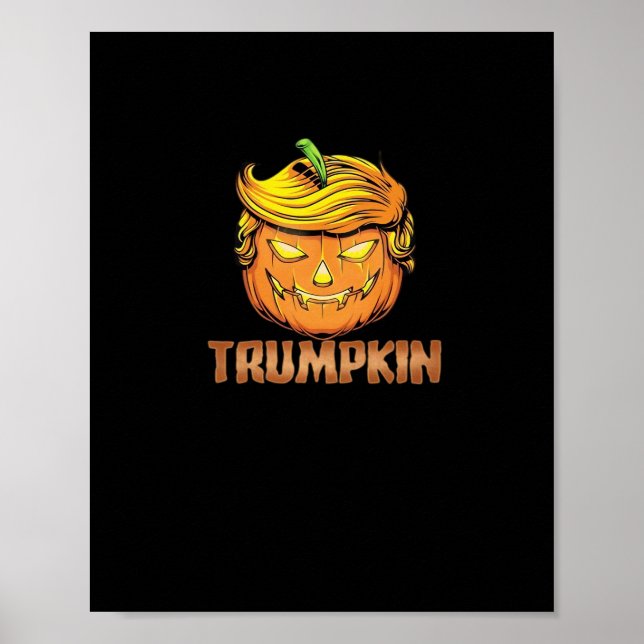 Trumpkin -  Halloween Pumpkin Poster (Front)
