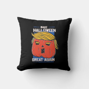 Trumpkin Halloween Pupmkin Classic Throw Pillow