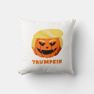 Trumpkin Halloween Throw Pillow