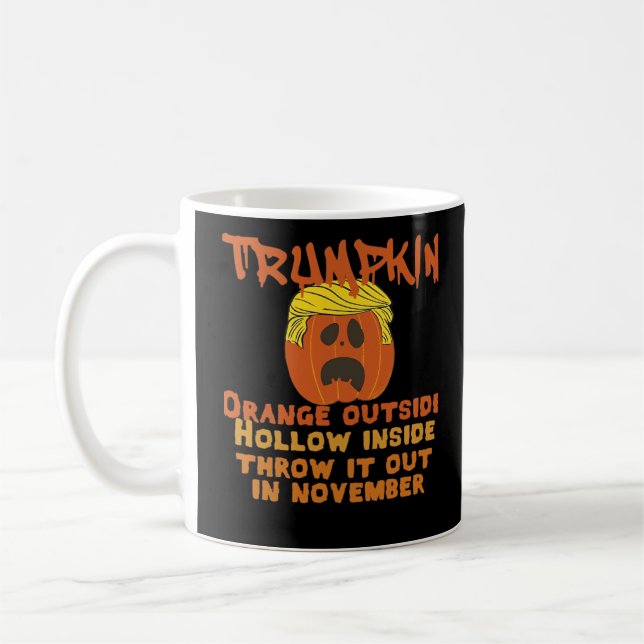Trumpkin Inside Throw Out November Classic Coffee Mug (Left)
