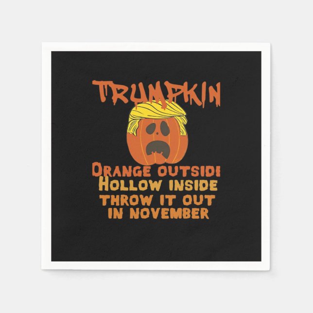 Trumpkin Inside Throw Out November Classic Napkin (Front)