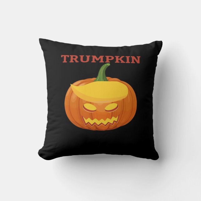 Trumpkin Jack-O-Lantern Classic Throw Pillow (Front)