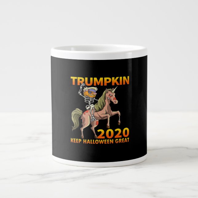 Trumpkin Keep Halloween Great Pumpkin   Large Coffee Mug (Front)