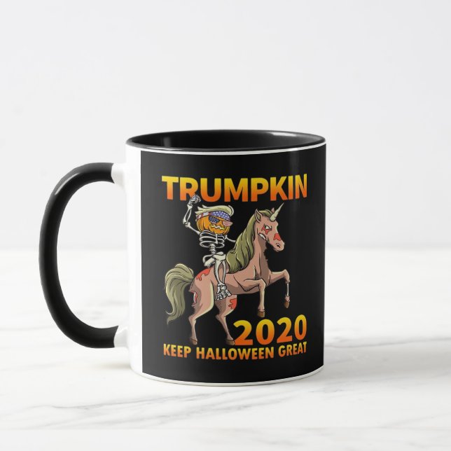 Trumpkin Keep Halloween Great Pumpkin   Mug (Left)
