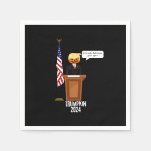 Trumpkin Let's Make Halloween Great Again Classic Napkin