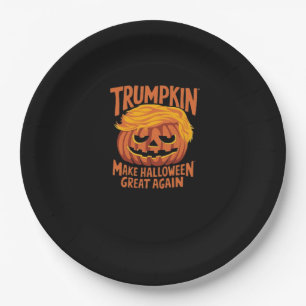 Trumpkin Make America Halloween Great Again Classi Paper Plate