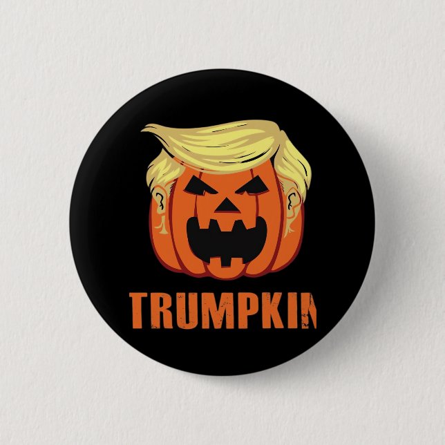 Trumpkin Make Halloween 2 Inch Round Button (Front)