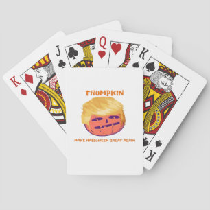 Trumpkin, Make Halloween Great Again And Again  Playing Cards