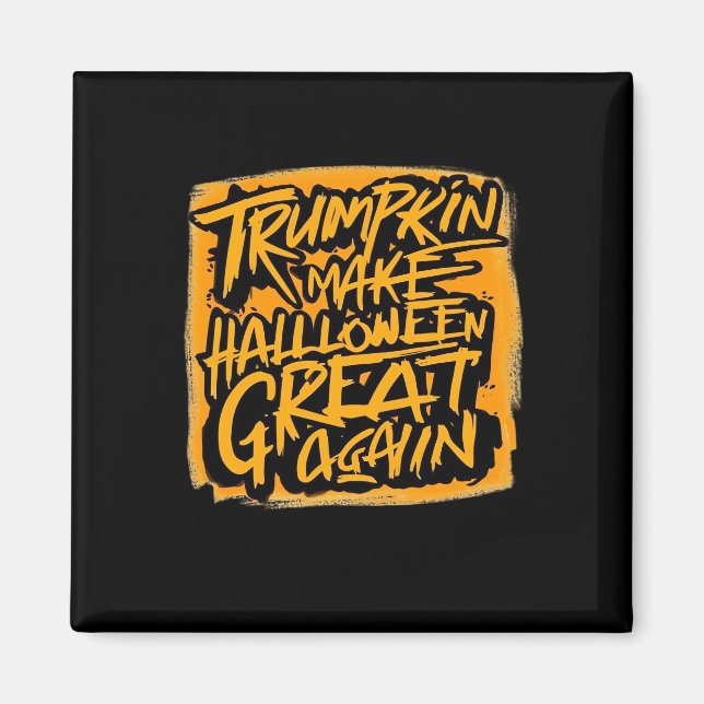 Trumpkin Make Halloween Great Again – Autumn Sloth Magnet (Front)