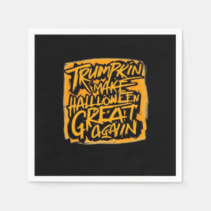 Trumpkin Make Halloween Great Again – Autumn Sloth Napkin