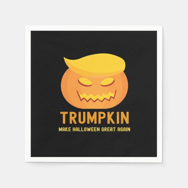 Trumpkin Make Halloween Great Again – Basic Parody Napkin (Front)