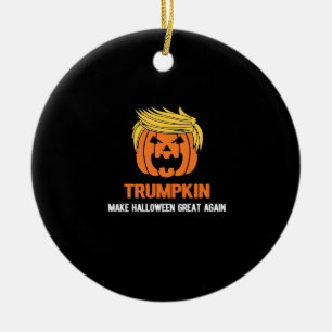 Trumpkin Make Halloween Great Again Classic Ceramic Ornament