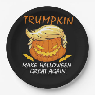 Trumpkin Make Halloween Great Again Classic – Funn Paper Plate