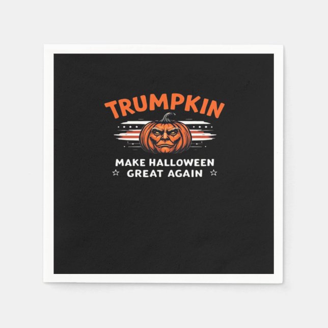 Trumpkin Make Halloween Great Again Classic Napkin (Front)