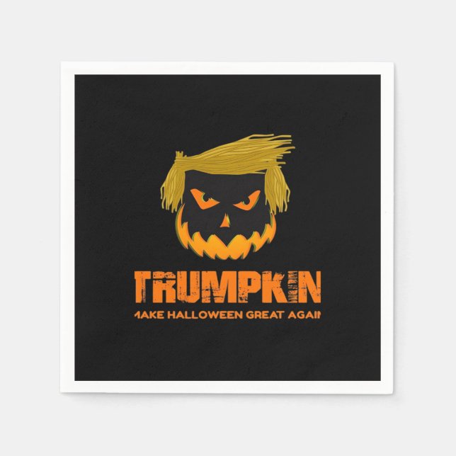 Trumpkin, Make Halloween Great Again Classic Napkin (Front)