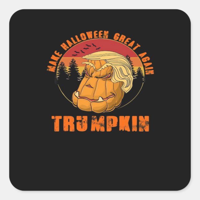 Trumpkin Make Halloween Great Again Classic – Paro Square Sticker (Front)