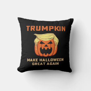 Trumpkin Make Halloween Great Again – Classic Pump Throw Pillow