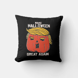 Trumpkin Make Halloween Great Again Classic – Retr Throw Pillow