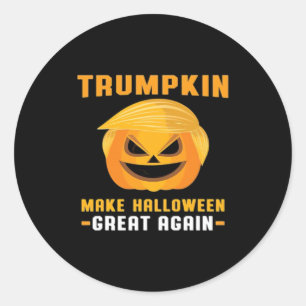 Trumpkin Make Halloween Great Again Classic Round Sticker