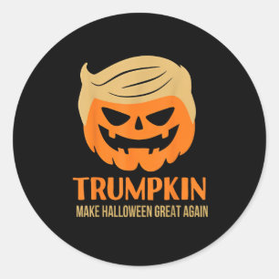 Trumpkin Make Halloween Great Again Classic Round Sticker