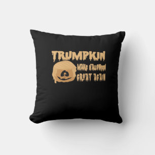 Trumpkin Make Halloween Great Again Classic – Skel Throw Pillow