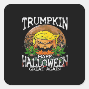 Trumpkin Make Halloween Great Again Classic Square Sticker