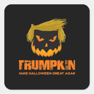 Trumpkin, Make Halloween Great Again Classic Square Sticker