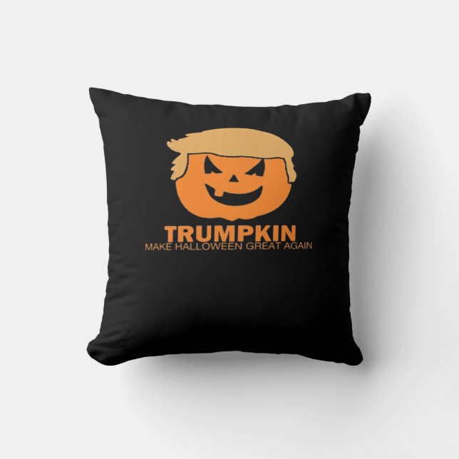 Trumpkin - Make Halloween Great Again Classic Throw Pillow (Front)