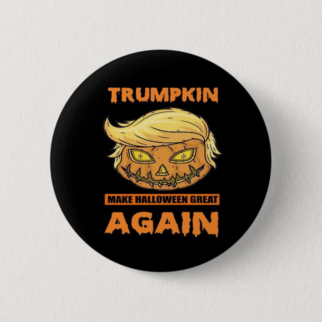 Trumpkin Make Halloween Great Again Funny Classic 2 Inch Round Button (Front)