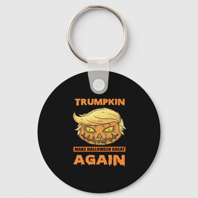 Trumpkin Make Halloween Great Again Funny Classic Keychain (Front)