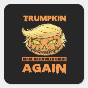 Trumpkin Make Halloween Great Again Funny Classic Square Sticker