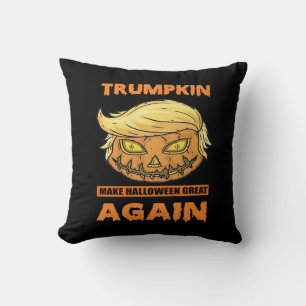 Trumpkin Make Halloween Great Again Funny Classic Throw Pillow