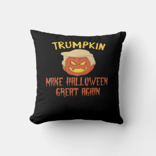 Trumpkin Make Halloween Great Again – Funny Costum Throw Pillow