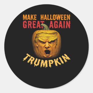 Trumpkin Make Halloween Great Again – Funny Donald Classic Round Sticker