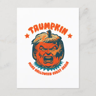 trumpkin make halloween great again funny enclosure card
