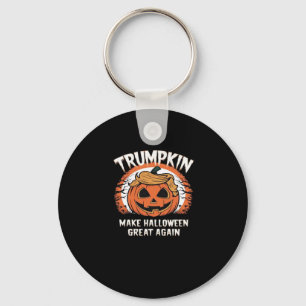 Trumpkin Make Halloween Great Again Funny Keychain